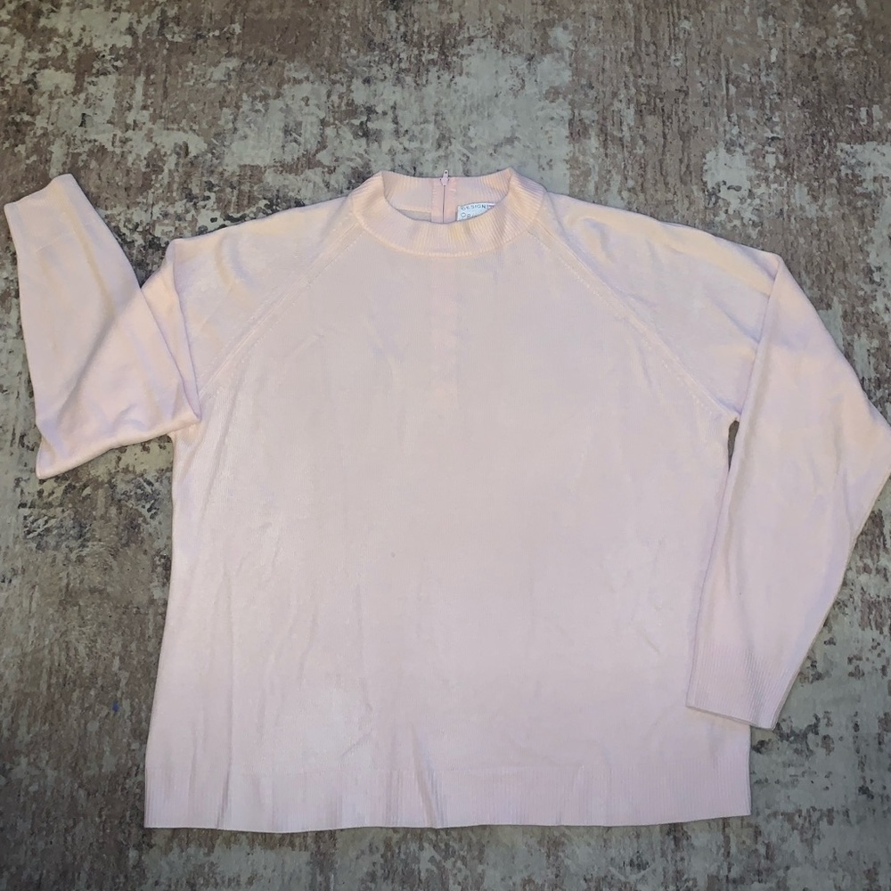 Womens XL designer Originals soft  traditional lightweight sweater w neck zip